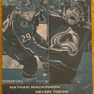 2021-22 Topps NOW Ice Parallel  #448- Nathan MacKinnon 2 / Devon Toews (1 of 10)