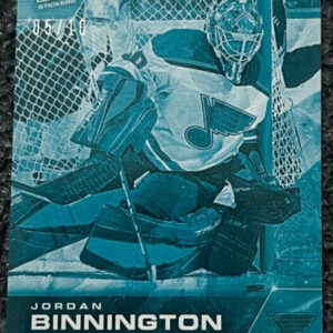 2021-22 Topps NOW Ice Parallel  #465- Jordan Binnington (1 of 10)