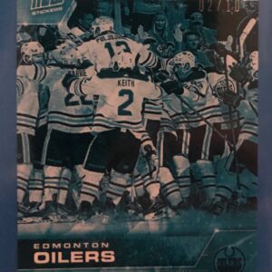 2021-22 Topps NOW Ice Parallel  #504- Edmonton Oilers 4 (1 of 10)
