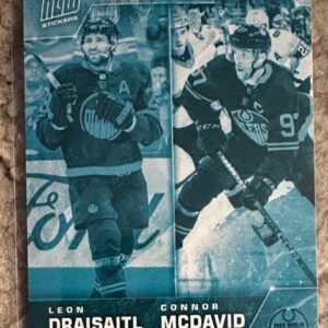 2022-23 Topps NOW Ice Parallel  #259- Connor McDavid 15/ Leon Draisaitl 7 (1 of 10)