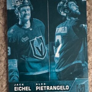 2022-23 Topps NOW Ice Parallel  #269- Jack Eichel 3/ Alex Pietrangelo (1 of 10)