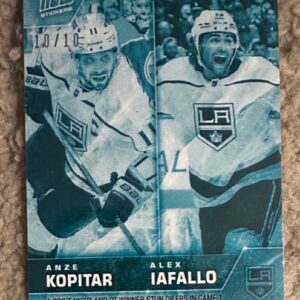 2022-23 Topps NOW Ice Parallel  #358- Anze Kopitar 3/ Alex Iafallo (1 of 10)