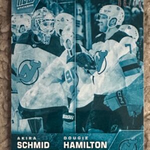 2022-23 Topps NOW Ice Parallel  #371- Akira Schmid/ Dougie Hamilton (1 of 10)