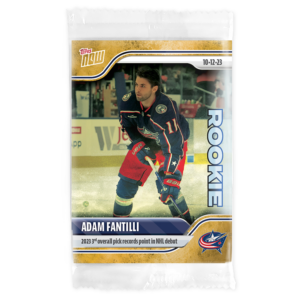 2023-24 TOPPS NOW 1/1 Gold Ice Parallel #8- Adam Fantilli (1 of 1)
