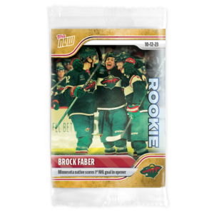 2023-24 TOPPS NOW 1/1 Gold Ice Parallel #9- Brock Faber (1 of 1)