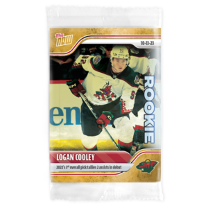 2023-24 TOPPS NOW 1/1 Gold Ice Parallel #10- Logan Cooley (1 of 1)