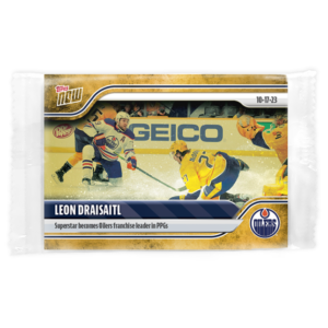 2023-24 TOPPS NOW 1/1 Gold Ice Parallel #12- Leon Draisaitl (1 of 1)