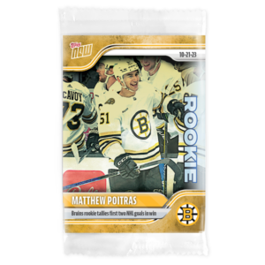 2023-24 TOPPS NOW 1/1 Gold Ice Parallel #18- Matthew Poitras (1 of 1)