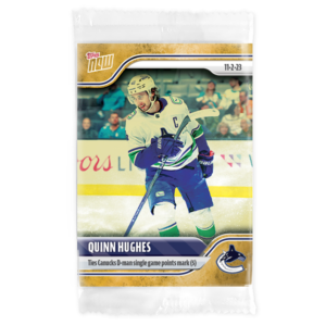 2023-24 TOPPS NOW /1 Gold Ice Parallel  #26- Quinn Hughes (1 of 1)