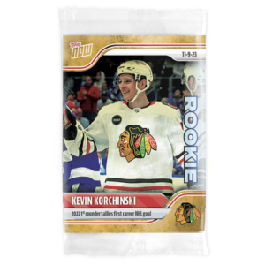 2023-24 TOPPS NOW /1 Gold Ice Parallel  #32- Kevin Korchinski (1 of 1)