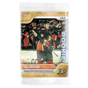 2023-24 TOPPS NOW /1 Gold Ice Parallel  #33- Leo Carlsson 2 (1 of 1)