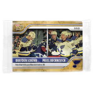 2023-24 TOPPS NOW /1 Gold Ice Parallel  #34- Brayden Schenn/ Pavel Buchnevich (1 of 1)