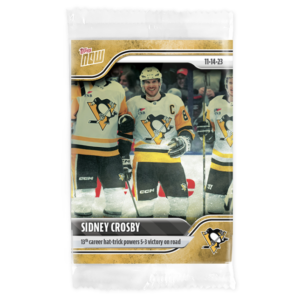 2023-24 TOPPS NOW /1 Gold Ice Parallel  #35- Sidney Crosby 3 (1 of 1)