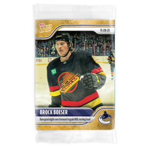 2023-24 TOPPS NOW /1 Gold Ice Parallel  #47- Brock  Boeser (1 of 1)