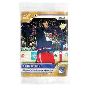 2023-24 TOPPS NOW /1 Gold Ice Parallel  #61- Chris Kreider (1 of 1)