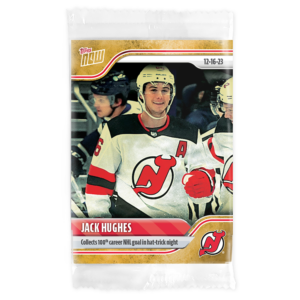 2023-24 TOPPS NOW /1 Gold Ice Parallel  #63- Jack Hughes 3 (1 of 1)