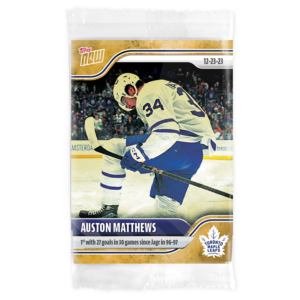 2023-24 TOPPS NOW /1 Gold Ice Parallel  #69- Auston Matthews 3 (1 of 1)