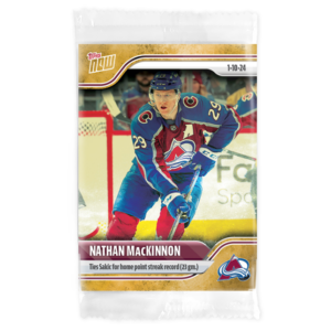 2023-24 TOPPS NOW /1 Gold Ice Parallel  #84- Nathan MacKinnon 3 (1 of 1)