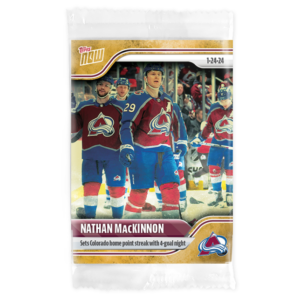 2023-24 TOPPS NOW /1 Gold Ice Parallel  #96- Nathan MacKinnon 4 (1 of 1)