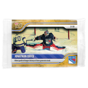 2023-24 TOPPS NOW /1 Gold Ice Parallel  #112- Jonathan Quick 2 (1 of 1)