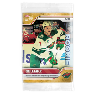 2023-24 TOPPS NOW /1 Gold Ice Parallel  #113- Brock Faber 2 (1 of 1)