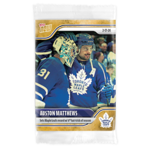 2023-24 TOPPS NOW /1 Gold Ice Parallel  #122- Auston Matthews 6 (1 of 1)