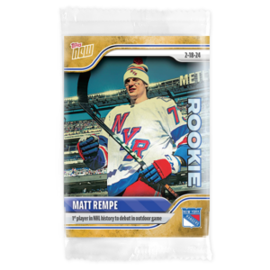 2023-24 TOPPS NOW /1 Gold Ice Parallel  #123- Matt Rempe (1 of 1)