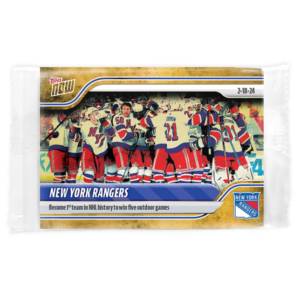 2023-24 TOPPS NOW /1 Gold Ice Parallel  #124- New York Rangers (1 of 1)
