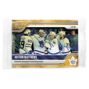 2023-24 TOPPS NOW /1 Gold Ice Parallel  #126- Auston Matthews 7 (1 of 1)