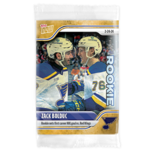 2023-24 TOPPS NOW /1 Gold Ice Parallel  #127- Zack Bolduc (1 of 1)