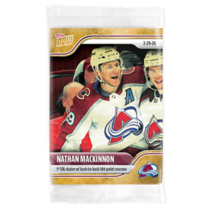 2023-24 TOPPS NOW /1 Gold Ice Parallel  #133- Nathan MacKinnon 6 (1 of 1)