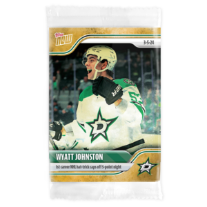 2023-24 TOPPS NOW /1 Gold Ice Parallel  #137- Wyatt Johnston (1 of 1)
