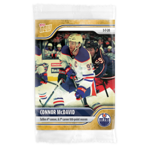 2023-24 TOPPS NOW /1 Gold Ice Parallel  #139- Connor McDavid 8 (1 of 1)