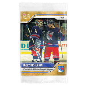 2023-24 TOPPS NOW /1 Gold Ice Parallel  #143- Igor Shesterkin 2 (1 of 1)