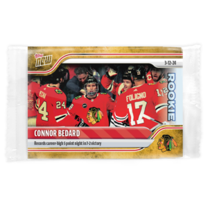 2023-24 TOPPS NOW /1 Gold Ice Parallel  #144- Connor Bedard 12 (1 of 1)