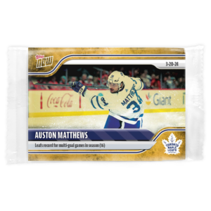 2023-24 TOPPS NOW /1 Gold Ice Parallel  #150- Auston Matthews 8 (1 of 1)
