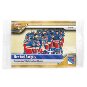 2023-24 TOPPS NOW /1 Gold Ice Parallel  #206- New York Rangers 6 (1 of 1)