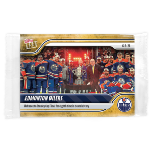 2023-24 TOPPS NOW /1 Gold Ice Parallel  #215- Edmonton Oilers 6 (1 of 1)