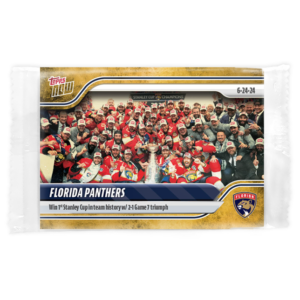 2023-24 TOPPS NOW /1 Gold Ice Parallel  #228- Florida Panthers 8 (1 of 1)