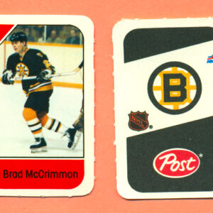1982 Post Mini Cards #2-Brad McCrimmon