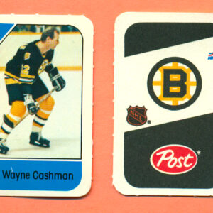 1982 Post Mini Cards #12-Wayne Cashman