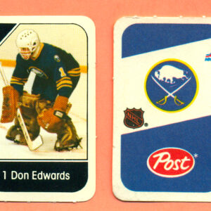 1982 Post Mini Cards #24-Don Edwards