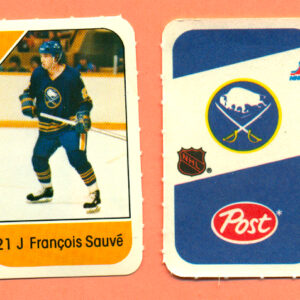 1982 Post Mini Cards #30-J.F. Sauve