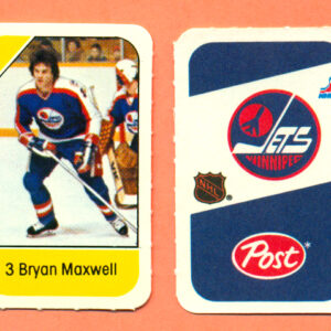 1982 Post Mini Cards #33-Bryan Maxwell