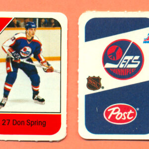 1982 Post Mini Cards #34-Don Spring