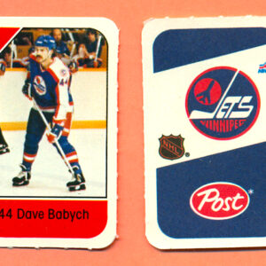 1982 Post Mini Cards #35-Dave Babych