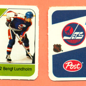 1982 Post Mini Cards #39-Bengt Lundholm