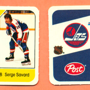 1982 Post Mini Cards #41-Serge Savard