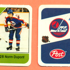 1982 Post Mini Cards #48-Norm Dupont