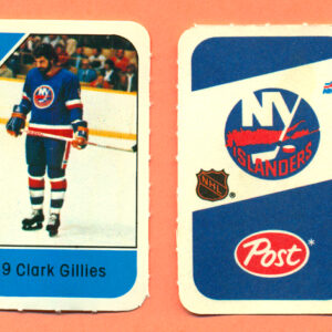 1982 Post Mini Cards #52-Clark Gillies
